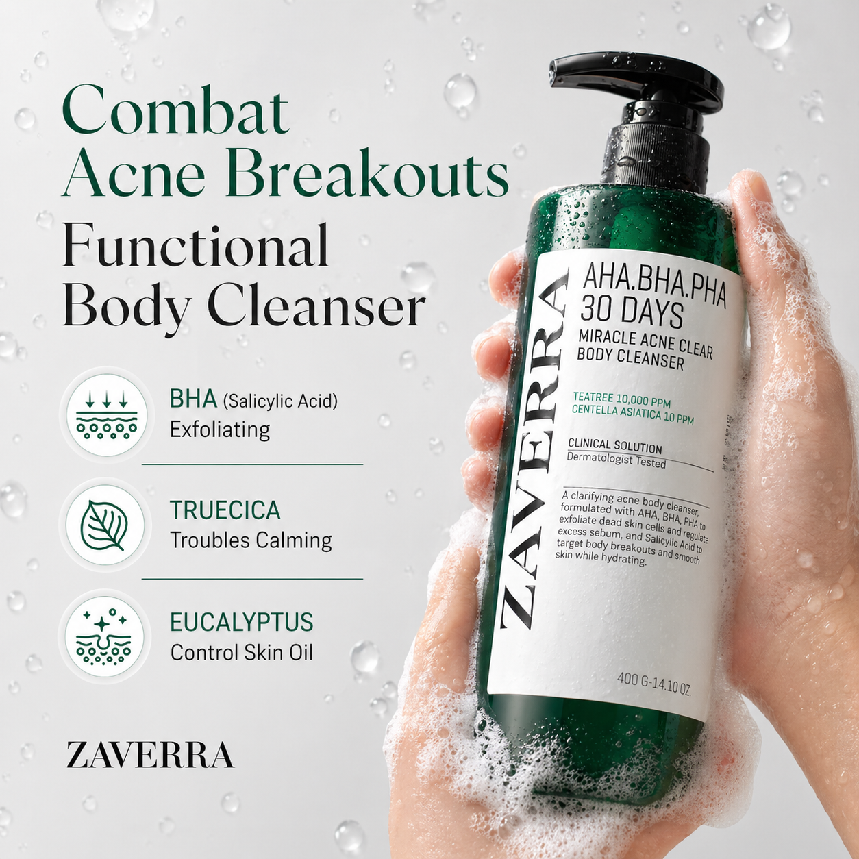 Zaverra DermaClear Body Wash 200ml
