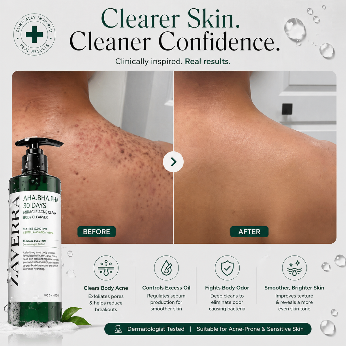Zaverra DermaClear Body Wash 200ml