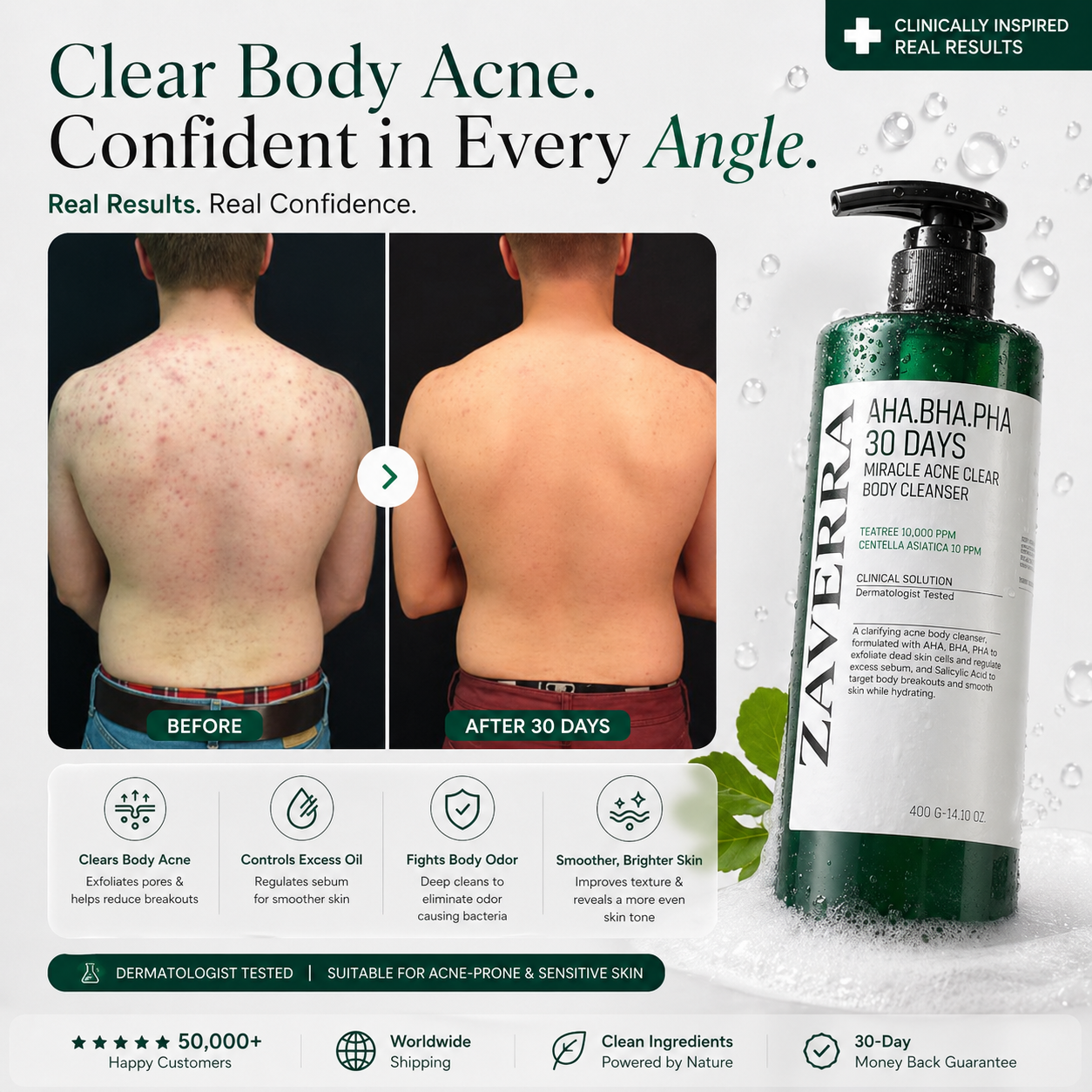 Zaverra DermaClear Body Wash 200ml