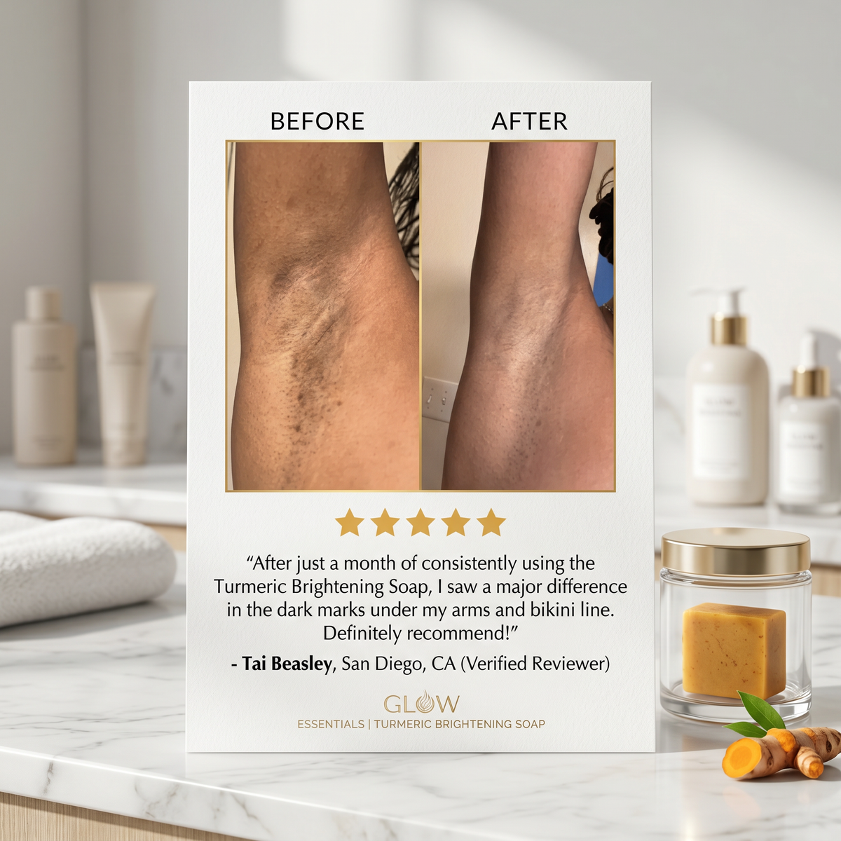 Zaverra Turmeric & Kojic Brightening Bar