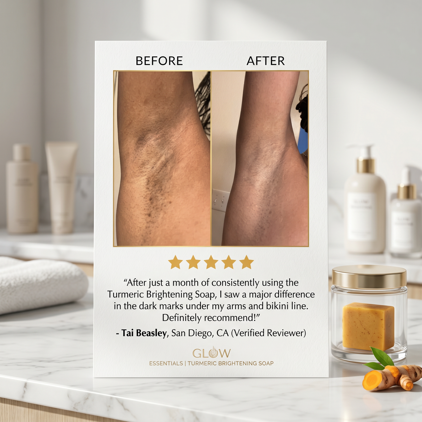 Zaverra Turmeric & Kojic Brightening Bar